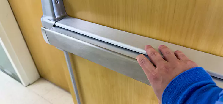 Installing a Push Bar on a Door Glenvar Heights